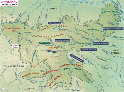 jharkhand map upsc