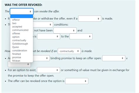 Was The Offer Revoked The Can Revoke The Offer It