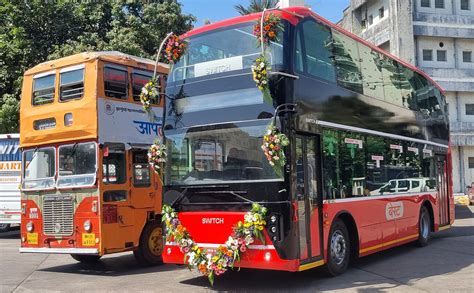 India Switch Mobility Delivers EiV 22 Electric Double Decker Buses To