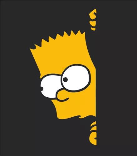 Vinilo Adhesivo Calco Bart Simpson Ventana Meses Sin Intereses