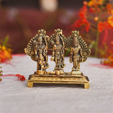 Buy Prince Home Decor Gifts Metal Lord Ram Darbar Idol Showpiece