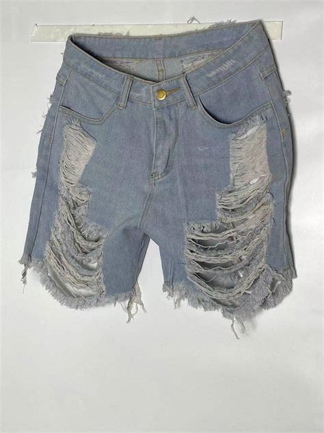 The New Sexy Slit Hollow Out Denim Shorts