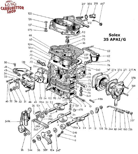 Solex Apai G Carburetor Parts