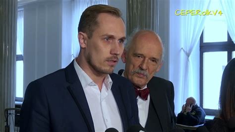 Partia Wolność w obronie Ubera Janusz Korwin Mikke i Konrad Berkowicz