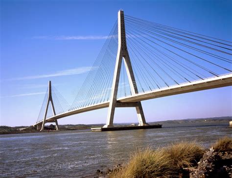 Puente International Bridge Between Spain And Portugal Stock Image