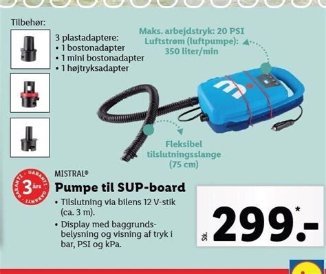 Mistral Pumpe Til Sup Board Tilbud Hos Lidl