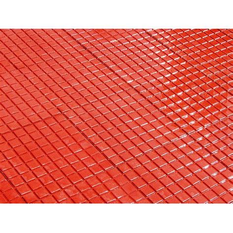 Cement Gloss Red Chequered Parking Tile Thickness 15 Mm At Rs 40 Sq