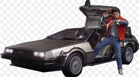 Marty McFly DeLorean DMC-12 Dr. Emmett Brown DeLorean Time Machine Back ...