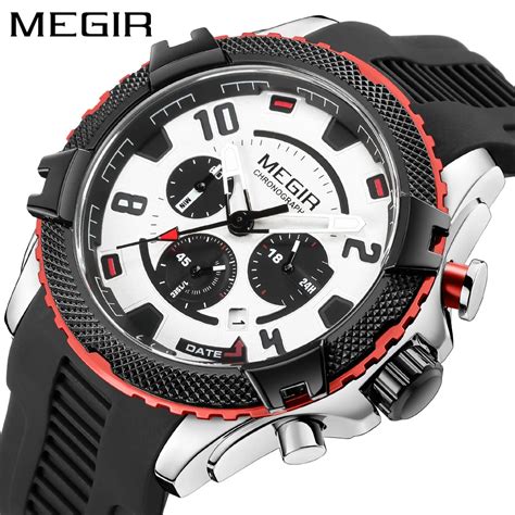 Megir Neue Uhr F R M Nner Casual Fashion Silikon Armband Chronograph