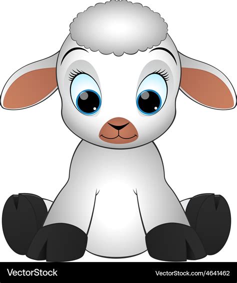 Funny sheep Royalty Free Vector Image - VectorStock