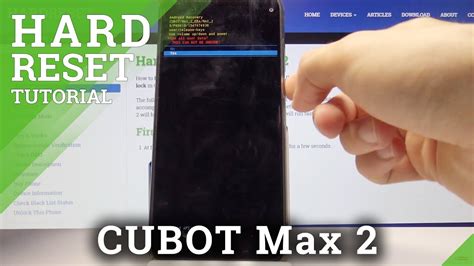 Hard Reset Cubot Max Wipe Data Bypass Screen Lock Youtube