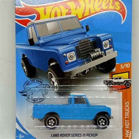 LAND ROVER Hot Wheels HW Hot Trucks 路虎系列 III 藍色皮卡 蝦皮購物