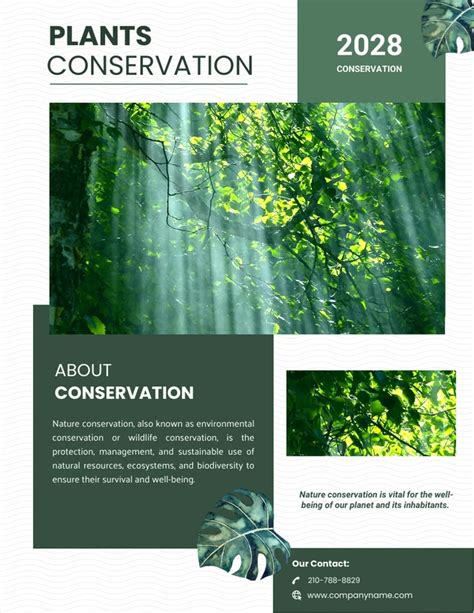 Simple Green Nature Newsletters Template Venngage