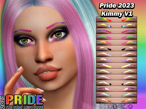 The Sims Resource Pride 2023 Kimmy V1 Eyebrows