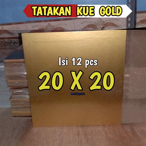 Isi Psc Tatakan Kue Gold X Cm Alas Kue Ulang Tahun Cake Board