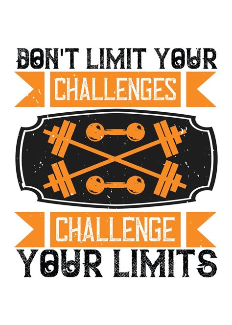 Challenge Your Limits Poster Picture Metal Print Paint By CHAN