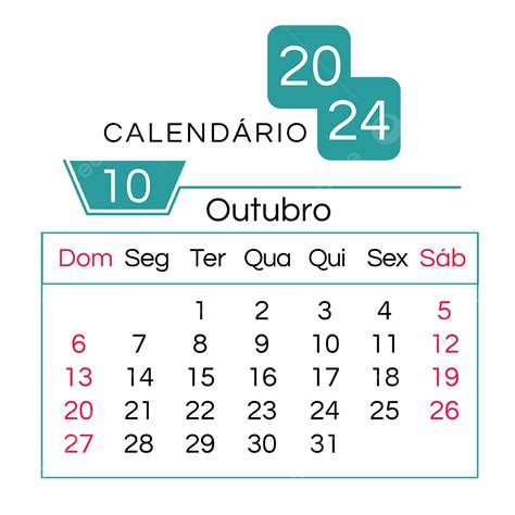 Calend Rio Em Outubro Verde Em Portugu S Png Portugu S