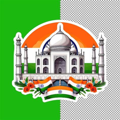 Premium Psd Republic Day Celebration Sticker