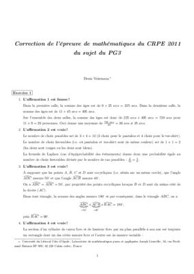 Correction Crpe Mathematiques Amiens 2005 Pdf Notice Manuel D Utilisation