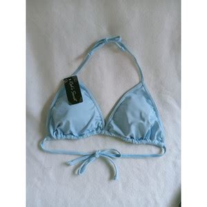 Jual Bk R Biru Muda Bikini Pantai Segitiga Ikat Dengan Busa