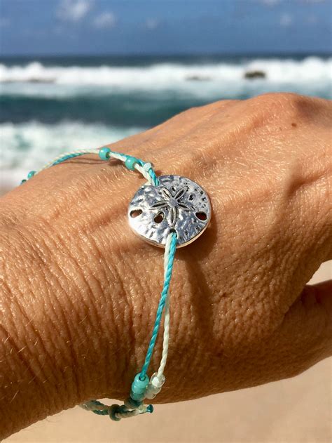 Sand Dollar Bracelets Anklets Stacking Bracelets Beachy Etsy