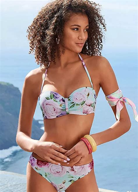 Lascana Underwired Bandeau Bikini Lascana