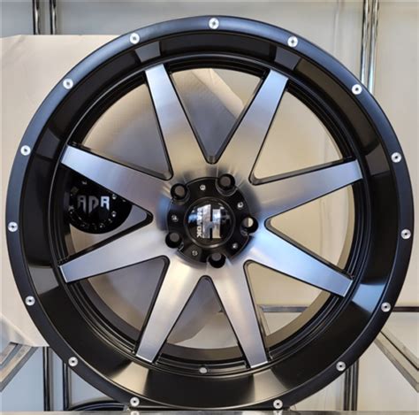 Havok H Jeep Wheels X Offset Off Road Machined Matte Black