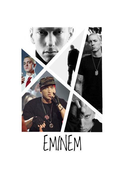 Eminem Collage Wall Art| Buy High-Quality Posters and Framed Posters Online - All in One Place ...