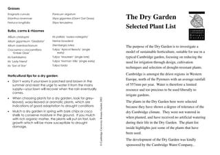 Dry Garden Plant List Pdf