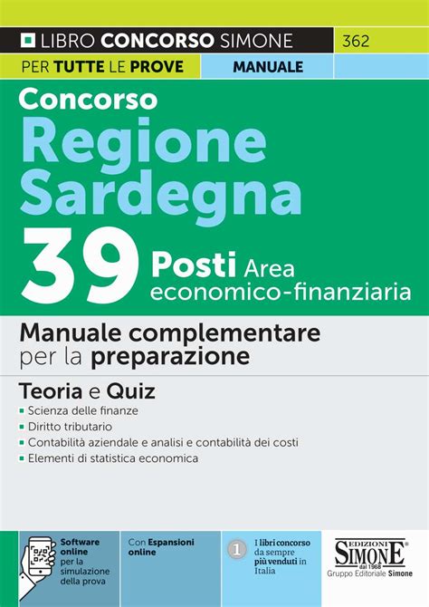 Manuale Concorso Regione Sardegna 39 Posti Area Finanziaria Edizioni