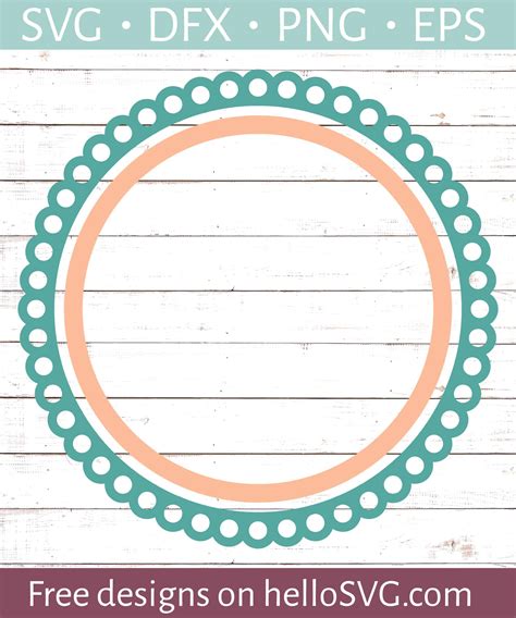 Circle Monogram Frame Svg Free Svg Files Hellosvg