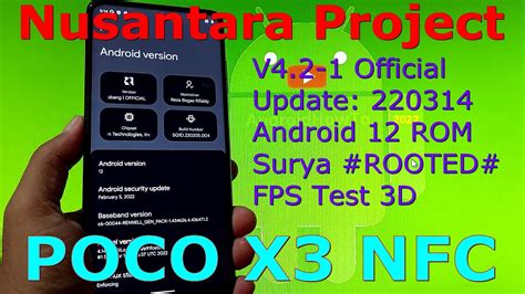 Nusantara Project V4 2 1 Official For Poco X3 NFC Android 12 Update