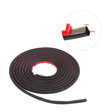 2M L Shape Car Door Rubber Seal Strip Hood Trunk Trim Edge Moulding