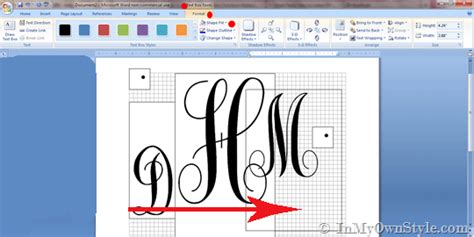 How To Create A Monogram Using Microsoft Word In My Own Style