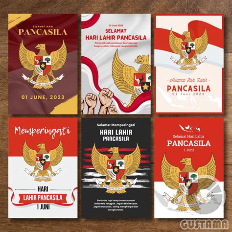 Jual Poster Hari Lahir Pancasila Selamat Hari Pancasila A3 Shopee