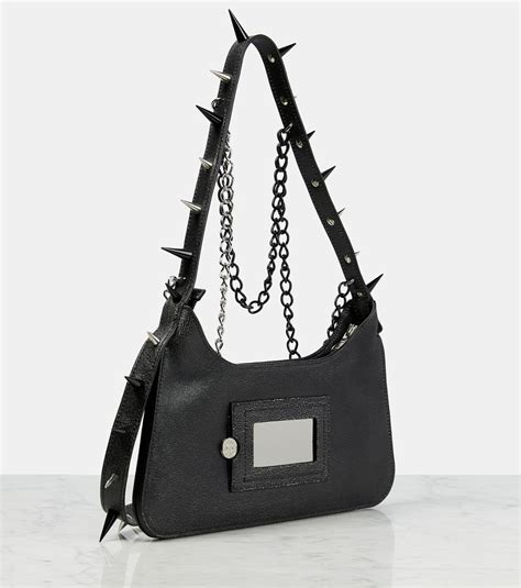 Acne Studios Platt Spike Mini Leather Shoulder Bag Acne Studios