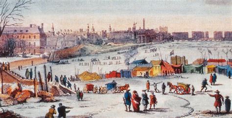 The Thames Frost Fairs In London