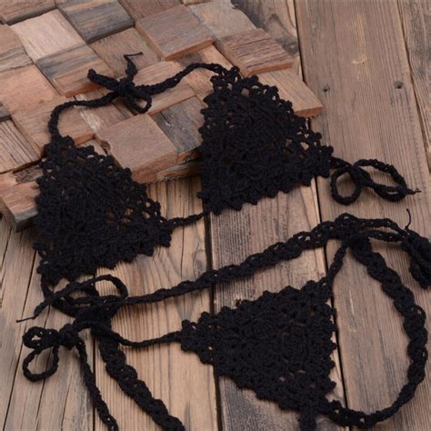 Costume Da Bagno Uncinetto Bikini G String Slim Sling Swimwear Swimsuit Crochet EBay