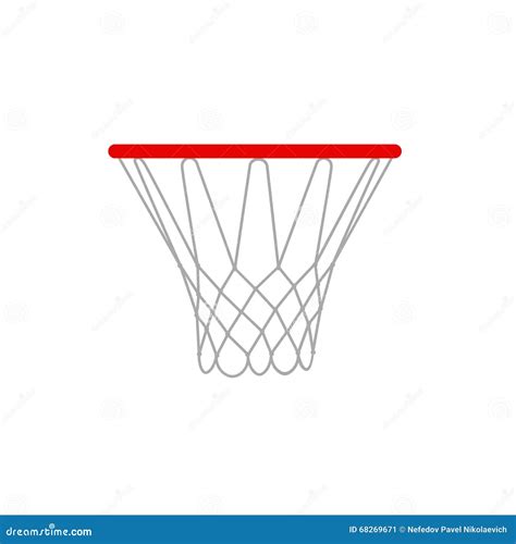 A Illustration of a Basketball Rims. Basketball Hoop Isolated. Stock ...