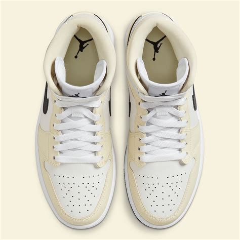 Air Jordan 1 Mid Womens Coconut Milk Bq6472 121