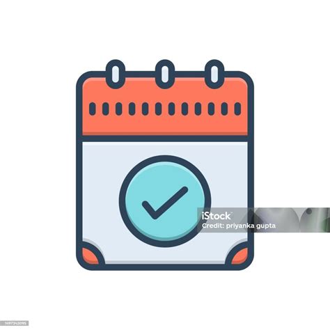today present day stock illustration  image  calendar
