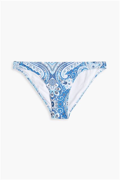 Barbados Paisley Print Low Rise Bikini Briefs Endource