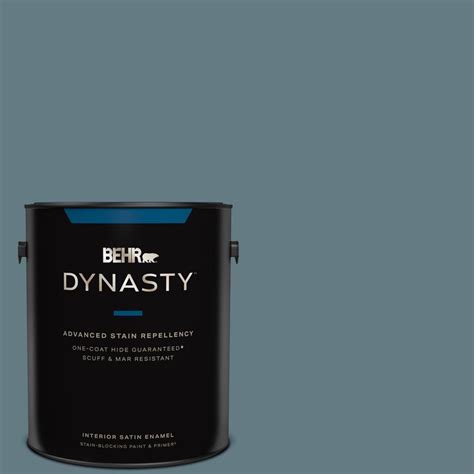 Behr Dynasty Gal F Smokey Blue Satin Enamel Interior Stain