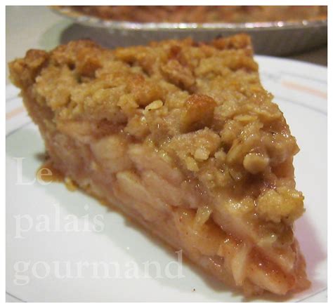 Le Palais Gourmand Tarte Aux Pommes Garniture Streusel Aux Amandes