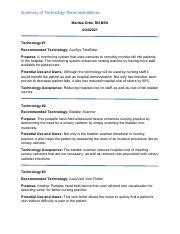 technology summarypdf summary  technology recommendations maritza