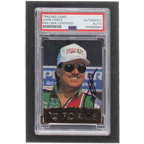 John Force Signed Action Packed Nhra Psa Pristine Auction