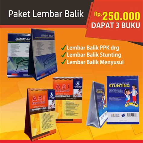 Jual Bundling Lembar Balik Edukasi Stunting Ppk Drg Dan Menyusui