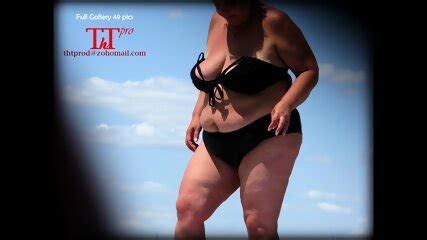 Bbw Chubby Big Tits Fat Ass Beach Voyeur