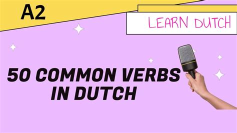 Common Verbs In Dutch Youtube