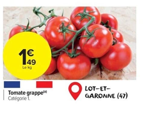 Promo Tomate Grappe A Chez Carrefour Market